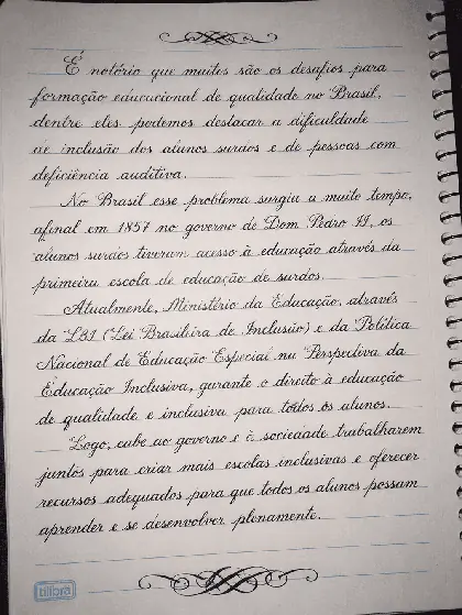 Caligrafía después del método